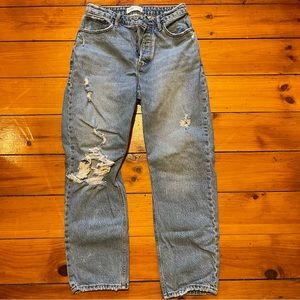 Abercrombie Curve Love High Rise Dad Jeans Size 27 Short